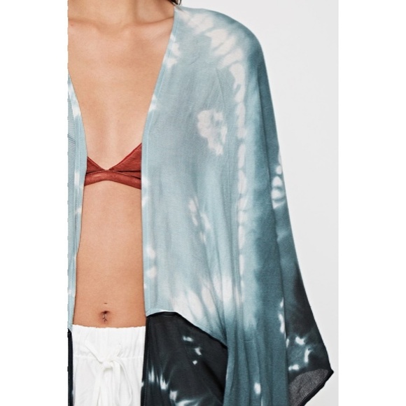 Diamond Tie Dye Split Front Caftan New One Size - Picture 5 of 8